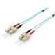 EQUIP CABLE FIBRA OPTICA OM3 DUPLEX LIBRE HALOGENOS SC SC 50 125u 1M 255321